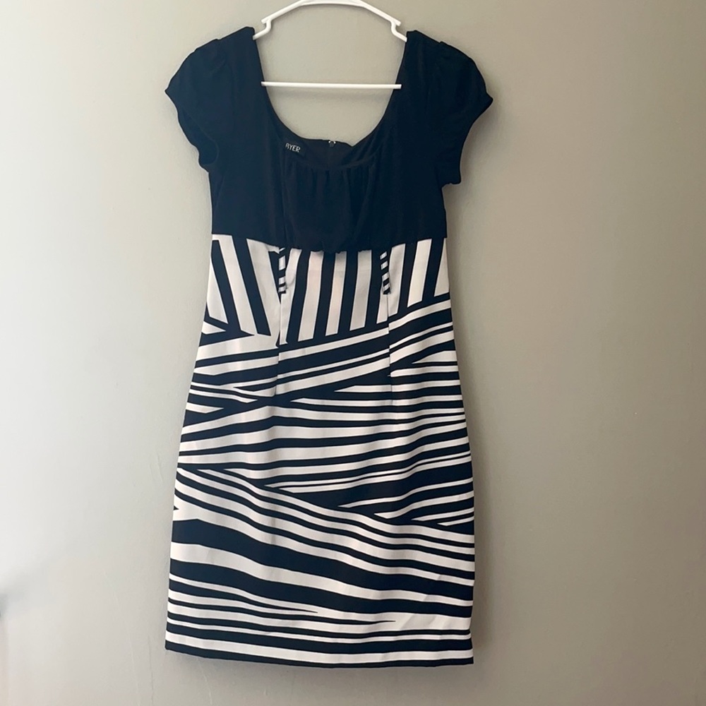 Black and white dress